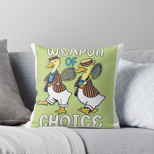 Item preview, Weapon of Choice Ducks with Tennis Rackets designed and sold by Lori Winslow Designs.