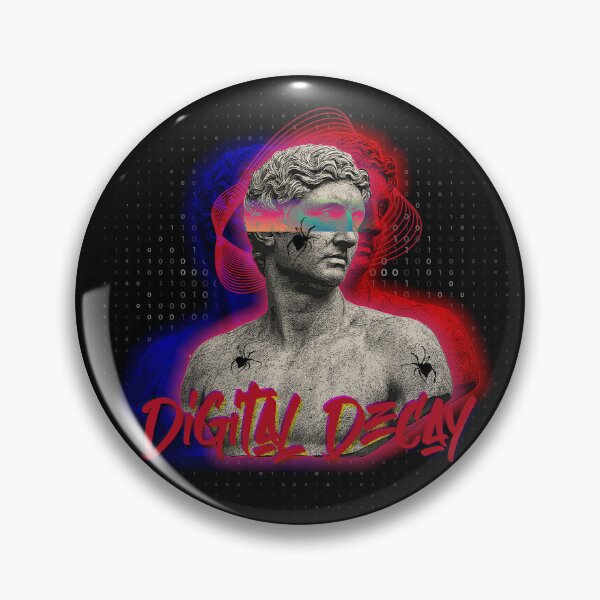 Item preview, Digital Decay – Glitched Classical Bust with Binary Code designed and sold by homework store.