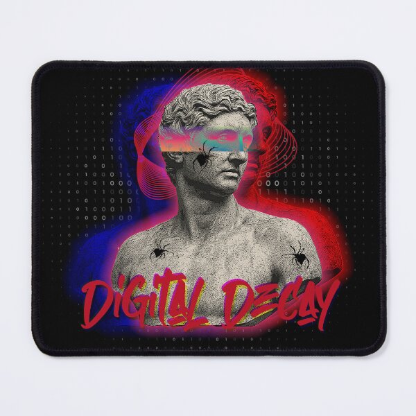 Item preview, Digital Decay – Glitched Classical Bust with Binary Code designed and sold by homework store.
