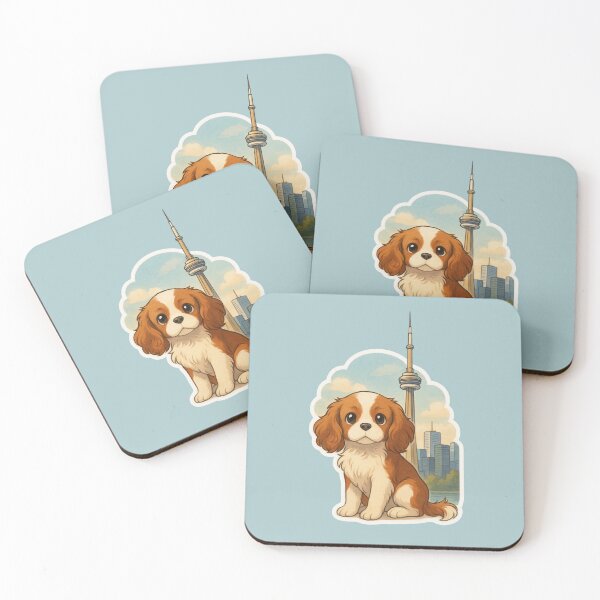 Item preview, Cavalier King Charles Puppy with CN Tower – Toronto designed and sold by Koticmak Store.