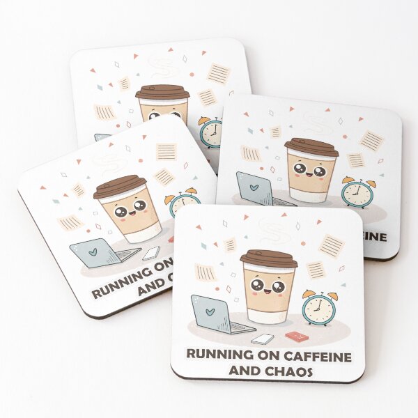 Item preview, Running on caffeine and chaos designed and sold by Ira Hosluliak.