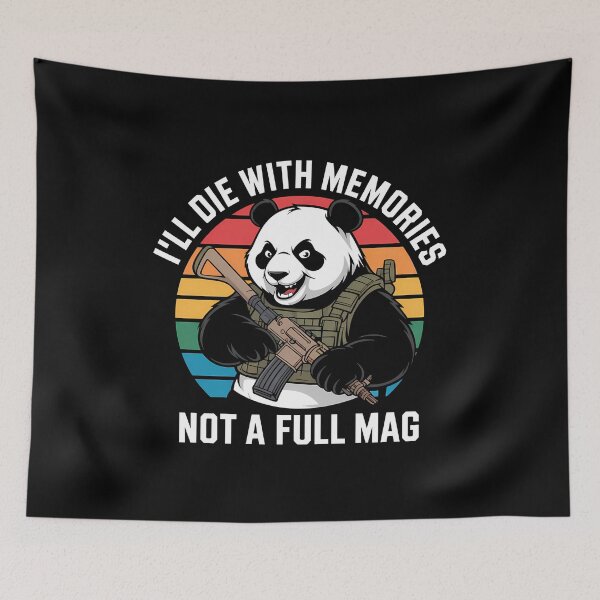 Item preview, I'll Die With Memories Not A Full Mag - The perfect gift for adrenaline lovers and military style fans who prefer full memories over a full mag. designed and sold by ZyziowskyArt.
