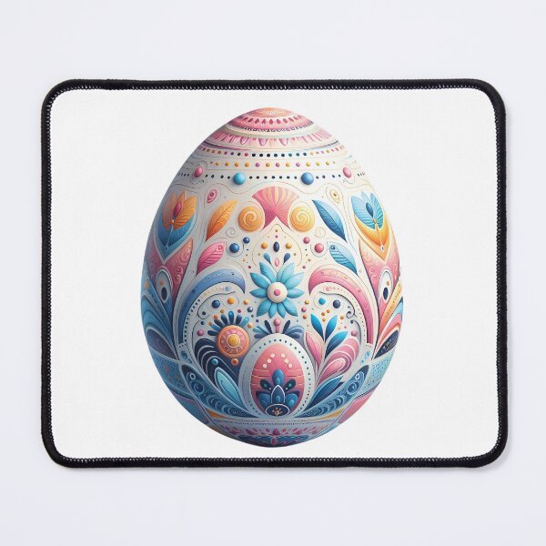 Item preview, colorful easter eggs with floral patterns designed and sold by helenostore.