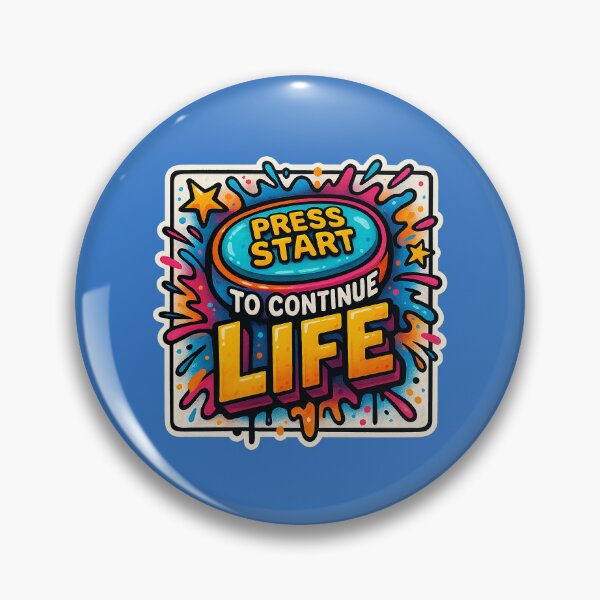 Item preview, Press Start – Gaming meets life motivation designed and sold by Girih.