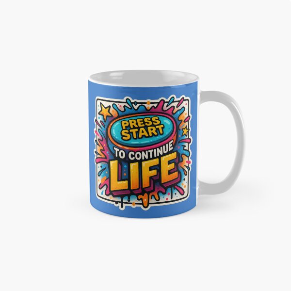 Item preview, Press Start – Gaming meets life motivation designed and sold by Girih.