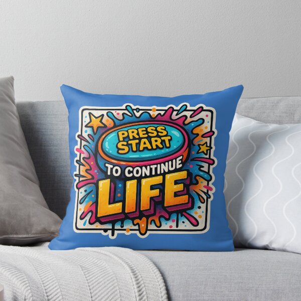 Item preview, Press Start – Gaming meets life motivation designed and sold by Girih.