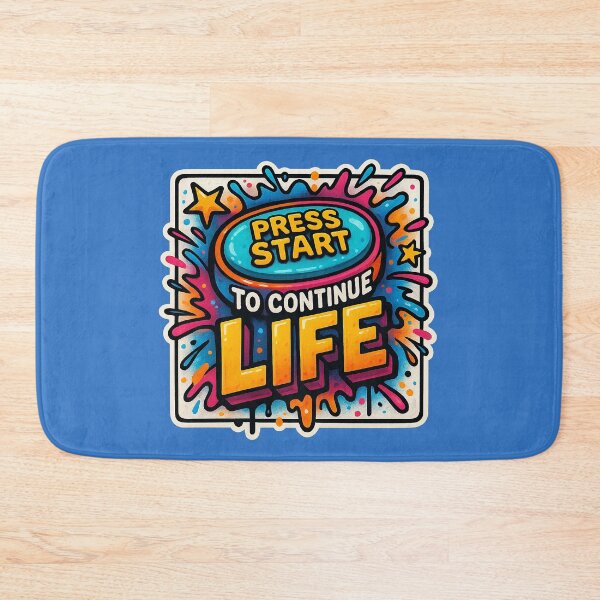 Item preview, Press Start – Gaming meets life motivation designed and sold by Girih.
