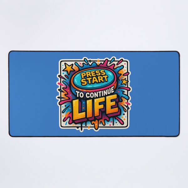 Item preview, Press Start – Gaming meets life motivation designed and sold by Girih.
