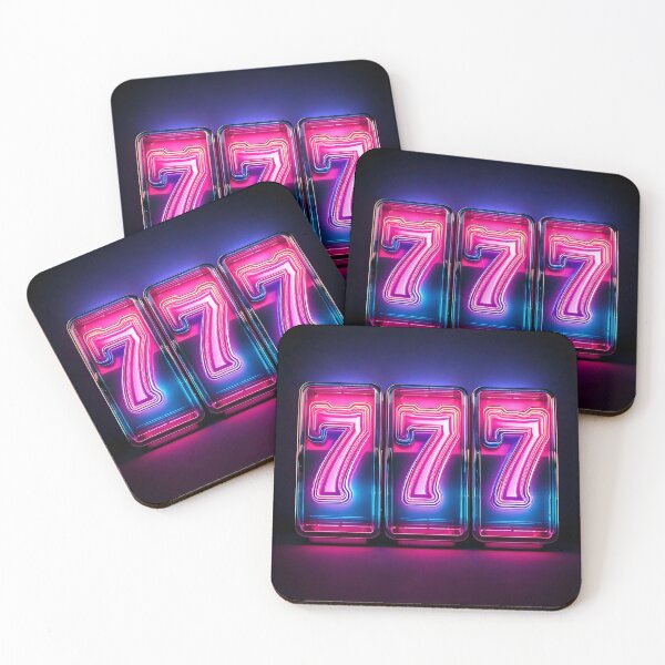 Item preview, Neon Glowing Slot Machine 777 Lights designed and sold by nvrprooo.