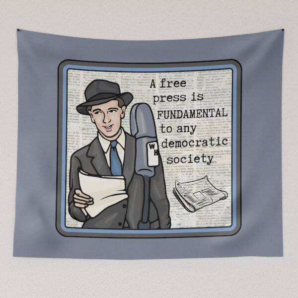 Item preview, A Free Press Is Fundamental designed and sold by Unhinged Heather.