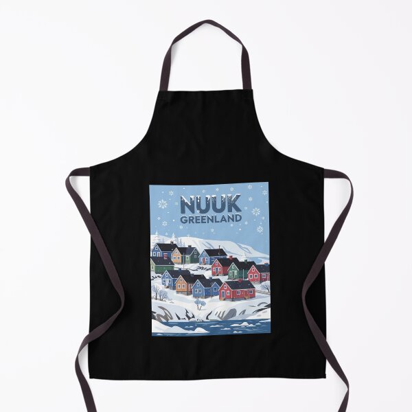 Artikelvorschau, Nuuk, Grönland – Farbenfrohe arktische Häuser und verschneite Fjordlandschaft entworfen und verkauft von paulo silveira.