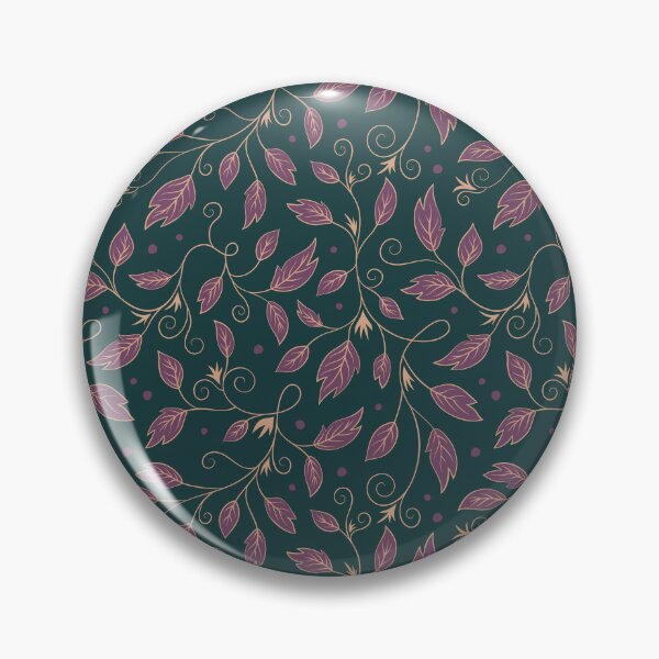 Item preview, Playful and elegant tendrils with leaves in purple designed and sold by InkofNocturna.