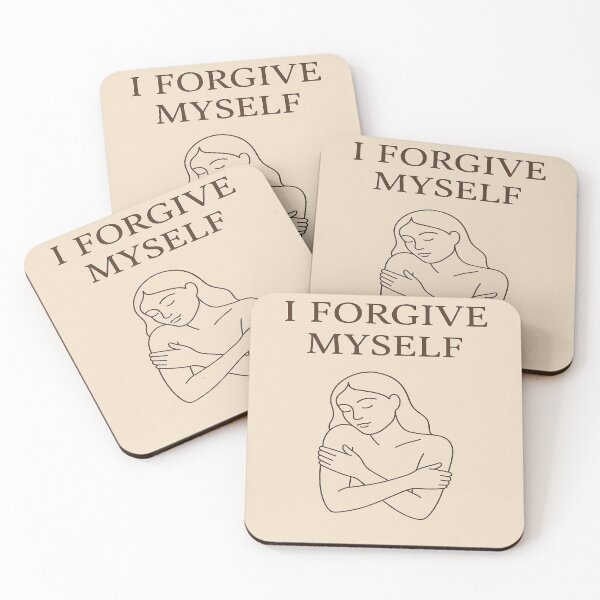 Item preview, "I FORGIVE MYSELF – Self Love Affirmation Poster | Minimalist Mental Health Wall Art" designed and sold by natalygattamelati.