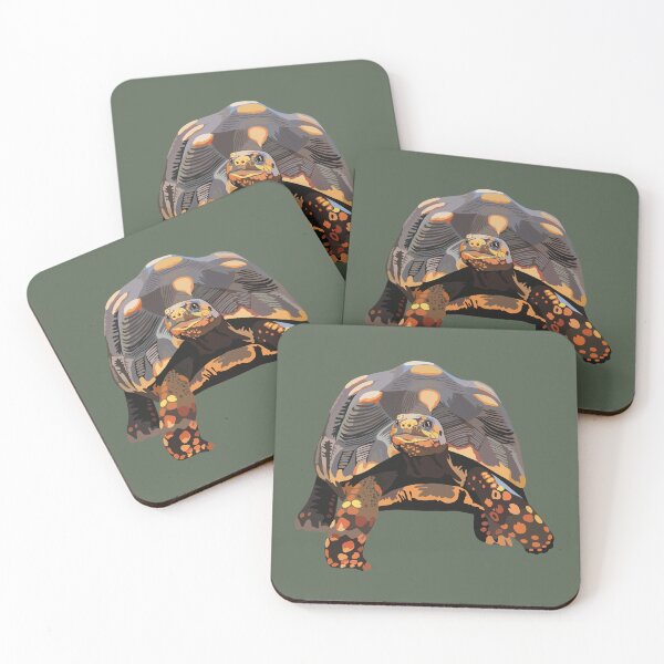 Item preview, R is for Red Footed Tortoise, Red Footed Tortoise Illustration – Tropical Tortoise Art for Reptile Enthusiasts designed and sold by PrettylittlepastelUk.
