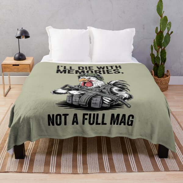 Item preview, Tactical Rooster, I'll Die In Memories Not a Full Mag designed and sold by MichalWeider.