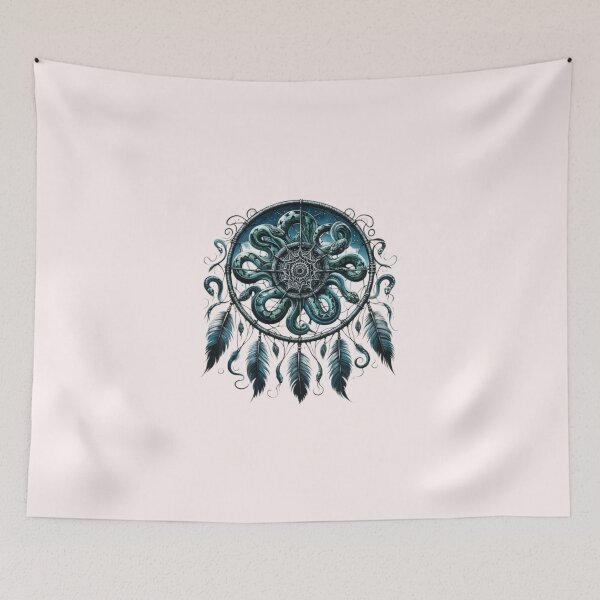 Item preview, Scary snake Dream Catcher – Horror Aesthetic Spooky Nightmare Design designed and sold by harmzk90.