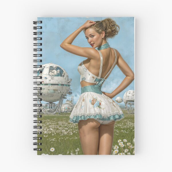 Item preview, Pin-up retro-futurista designed and sold by AI-lineDesign.