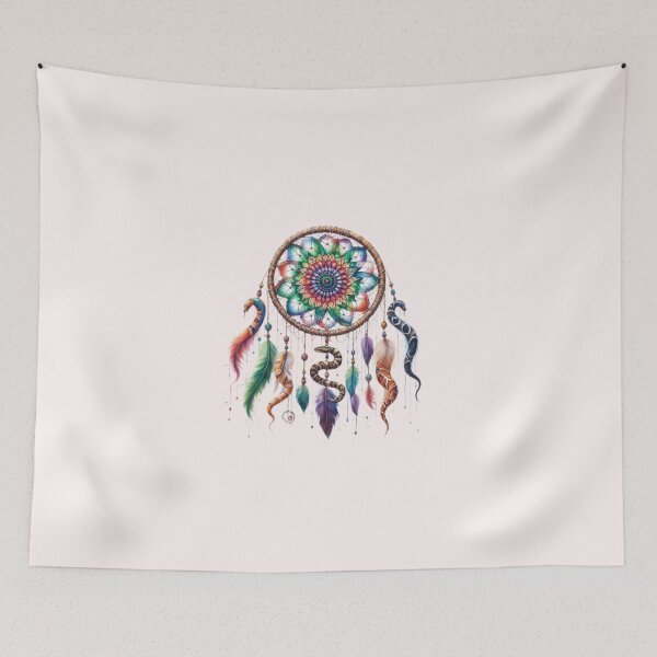 Item preview, Scary snake Dream Catcher – Horror Aesthetic Spooky Nightmare Design designed and sold by harmzk90.