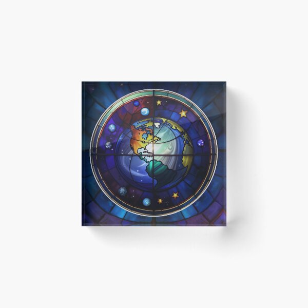 Item preview, Sacred Earth Stained Glass Galaxy designed and sold by AuroraXGreen.