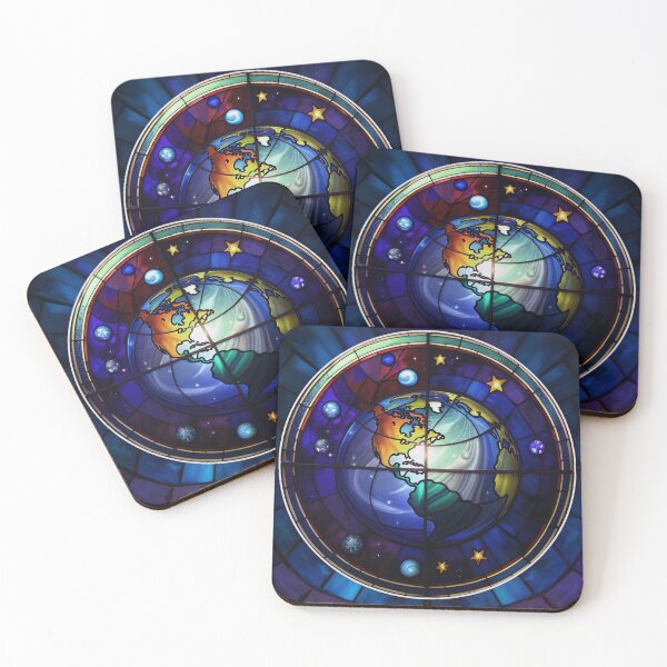 Item preview, Sacred Earth Stained Glass Galaxy designed and sold by AuroraXGreen.