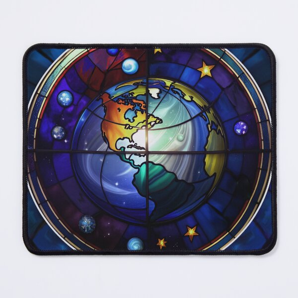 Item preview, Sacred Earth Stained Glass Galaxy designed and sold by AuroraXGreen.
