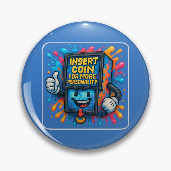Item preview, More personality – retro-style arcade humor designed and sold by Girih.