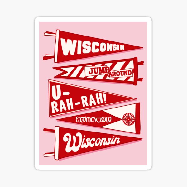 Vista previa del artículo con la obra «Banderines de Wisconsin», diseñado y vendido por dazecinema.