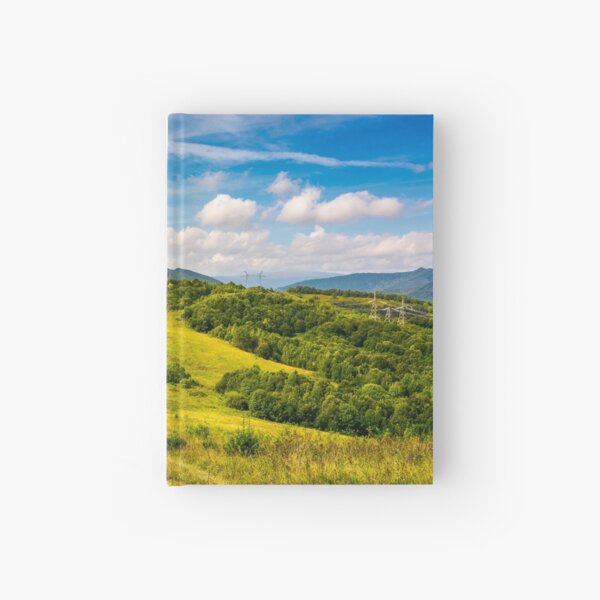 lovely mountainous countryside in autumn Hardcover Journal