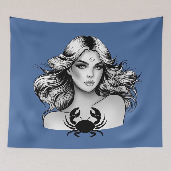 Item preview, Carina the Cancer V2 - Dusty Blue designed and sold by MaryAura.