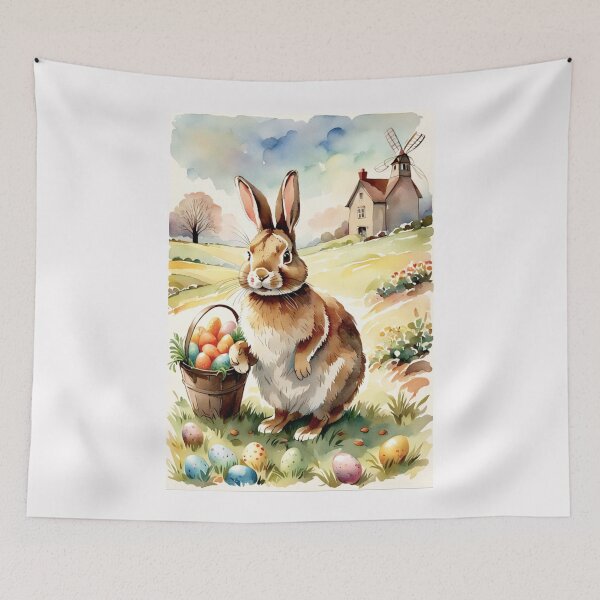 Item preview,  Easter bunny country side version designed and sold by Helios Be. Lavsh.