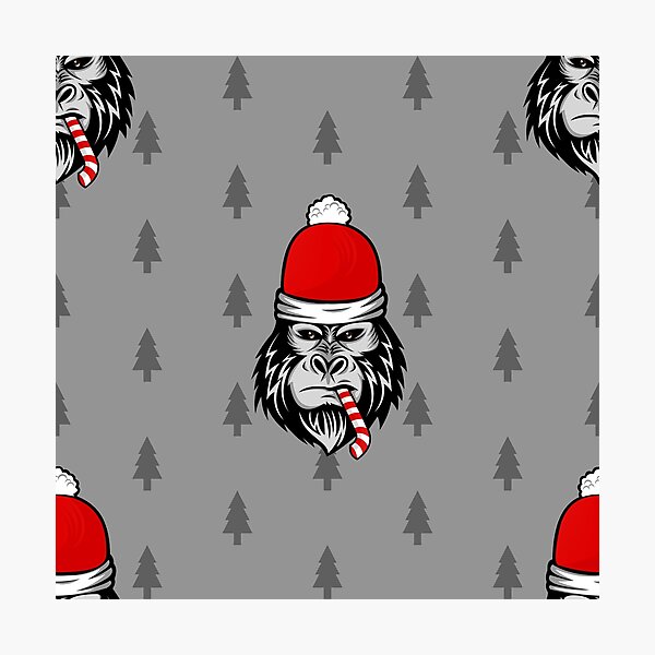 Item preview, christmas santa claus gorilla monkey designed and sold by Gossip Rag.