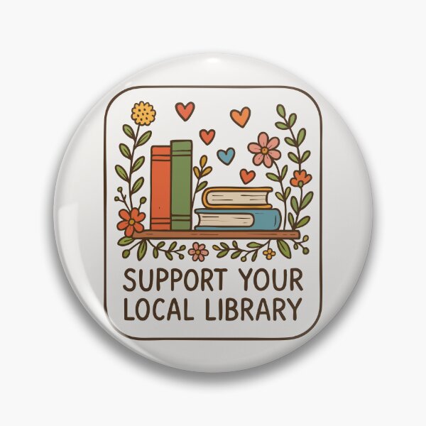 Item preview, Support Your Local Library Sketchy designed and sold by TomFrontierArt.