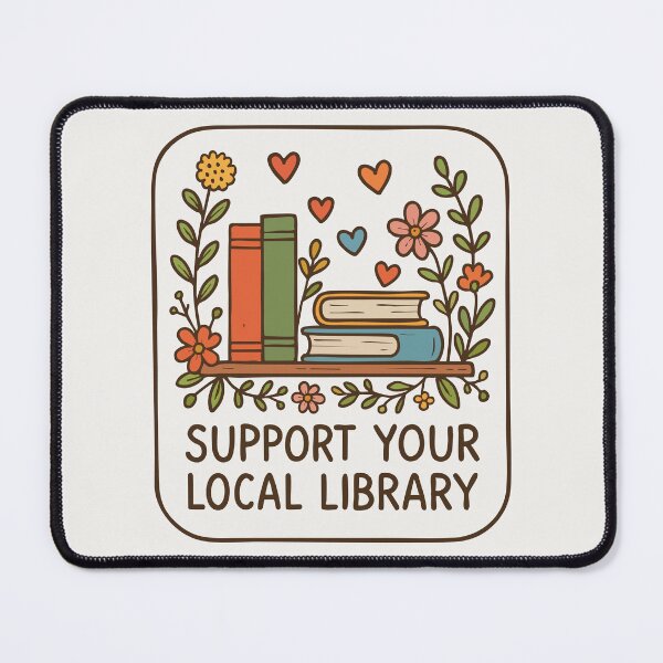 Item preview, Support Your Local Library Sketchy designed and sold by TomFrontierArt.