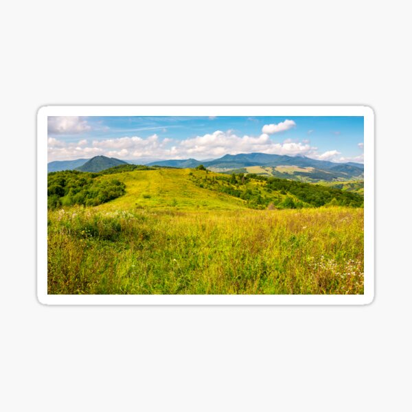 autumnal countryside of Carpathian mountains Sticker