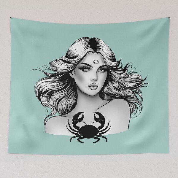 Item preview, Carina the Cancer V2 - Soft Aqua designed and sold by MaryAura.