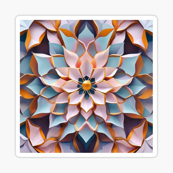 Item preview, Hexagram flower wave designed and sold by Hypnodelic.