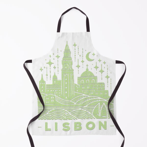 Item preview, Lisbon Lines – Minimal Monochrome City Stamp designed and sold by bubbliciousart.
