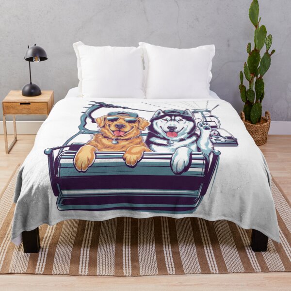 Item preview, Adventure Pups on a Chairlift – Cool Dogs Enjoying the Ride! designed and sold by Petpixy.