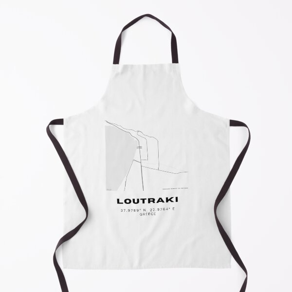 Item preview, Minimalist Black & White Loutraki, Greece City Map designed and sold by RM-Journey.