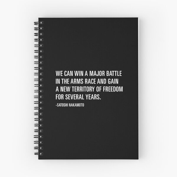 Item preview, Satoshi Nakamoto Quote designed and sold by CyberRex.