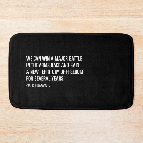 Item preview, Satoshi Nakamoto Quote designed and sold by CyberRex.
