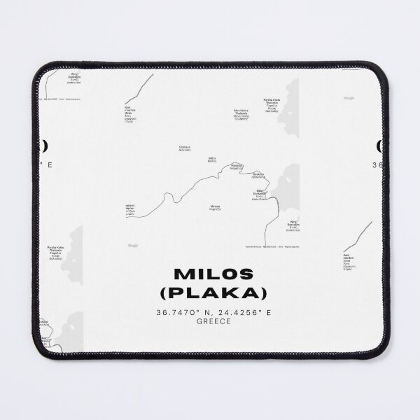 Item preview, Minimalist Black & White Milos (Plaka), Greece City Map designed and sold by RM-Journey.