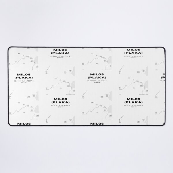 Item preview, Minimalist Black & White Milos (Plaka), Greece City Map designed and sold by RM-Journey.