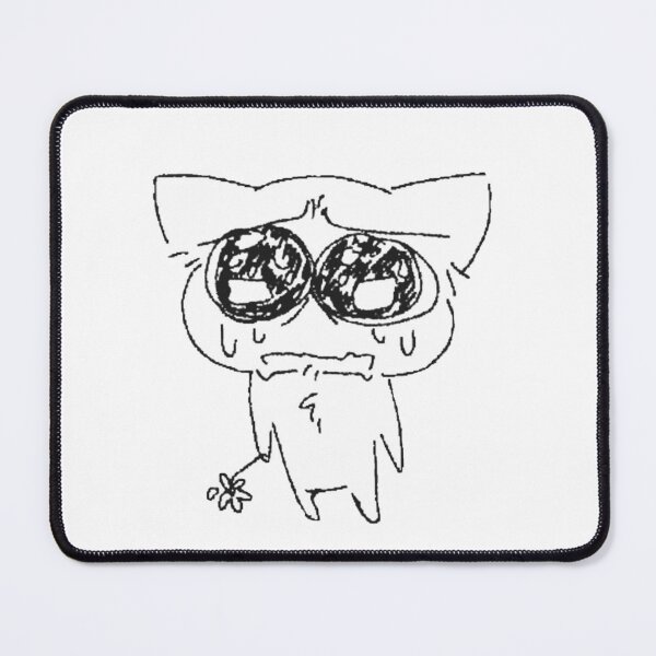 Item preview, Broken heart cat crying sticker designed and sold by MafuButler.
