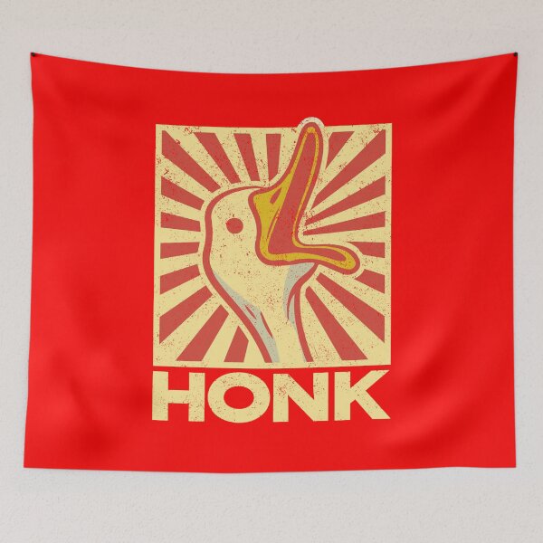 Item preview, Honk Goose Pop Art Funny Retro Animal Goose  designed and sold by The Junto Shop.