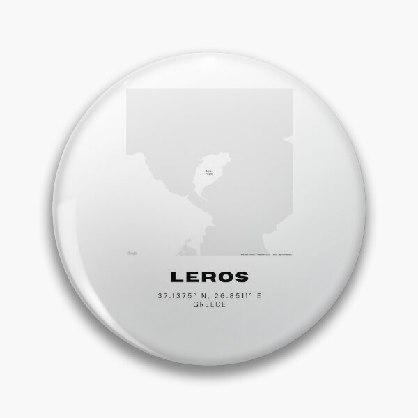 Item preview, Minimalist Black & White Leros, Greece City Map designed and sold by RM-Journey.