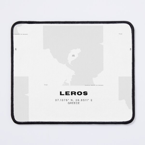 Item preview, Minimalist Black & White Leros, Greece City Map designed and sold by RM-Journey.