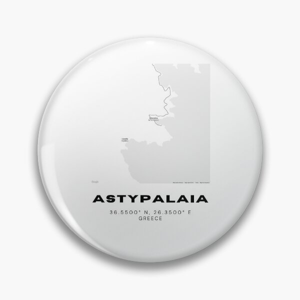 Item preview, Minimalist Black & White Astypalaia, Greece City Map designed and sold by RM-Journey.