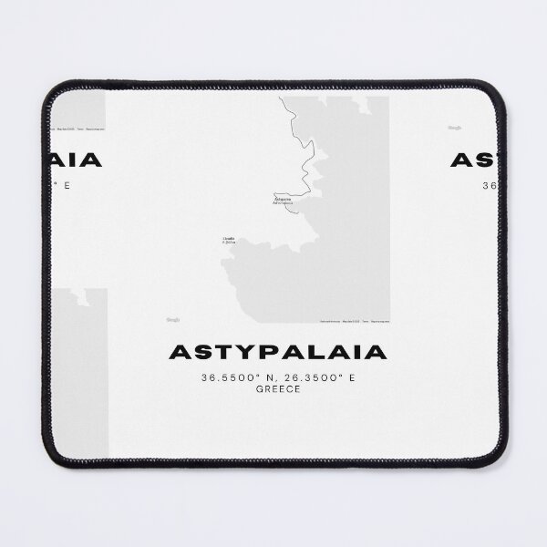 Item preview, Minimalist Black & White Astypalaia, Greece City Map designed and sold by RM-Journey.