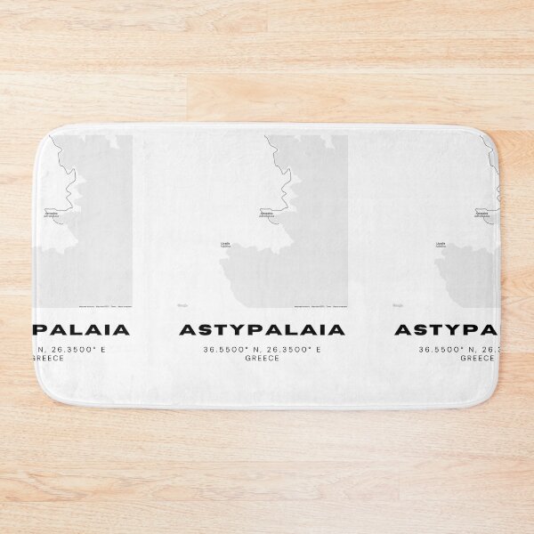 Item preview, Minimalist Black & White Astypalaia, Greece City Map designed and sold by RM-Journey.